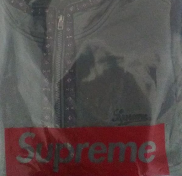 Supreme overdeyed half zip grey - Picture 1 of 3